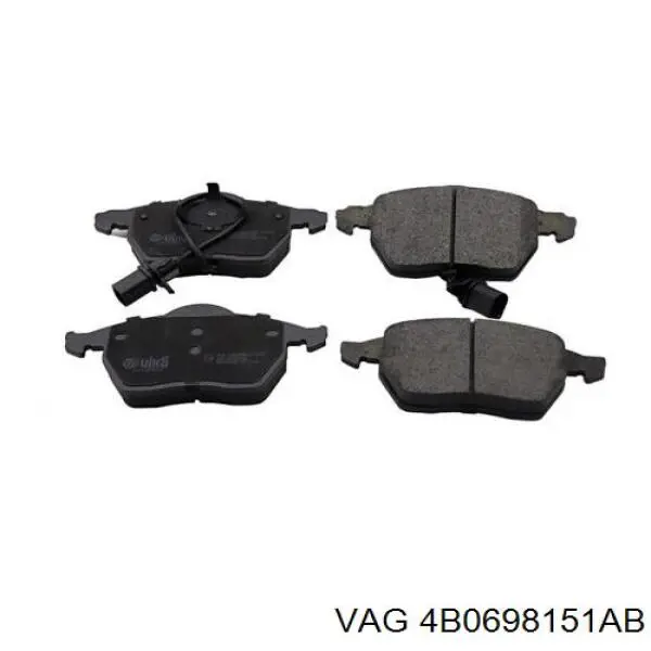Передні тормозні колодки 4B0698151AB VAG
