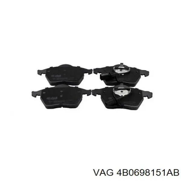 Передні тормозні колодки 4B0698151AB VAG