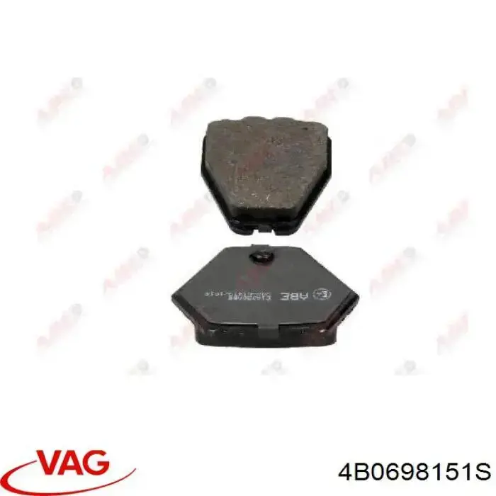 4B0698151S VAG Передні гальмівні колодки