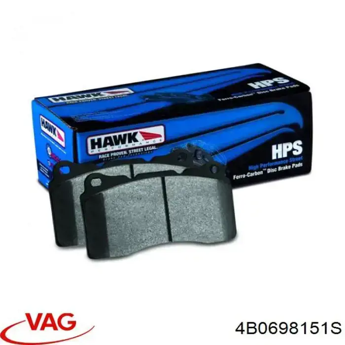 Гальмівні колодки VAG 4B0698151S ціна, від 43.43 USD