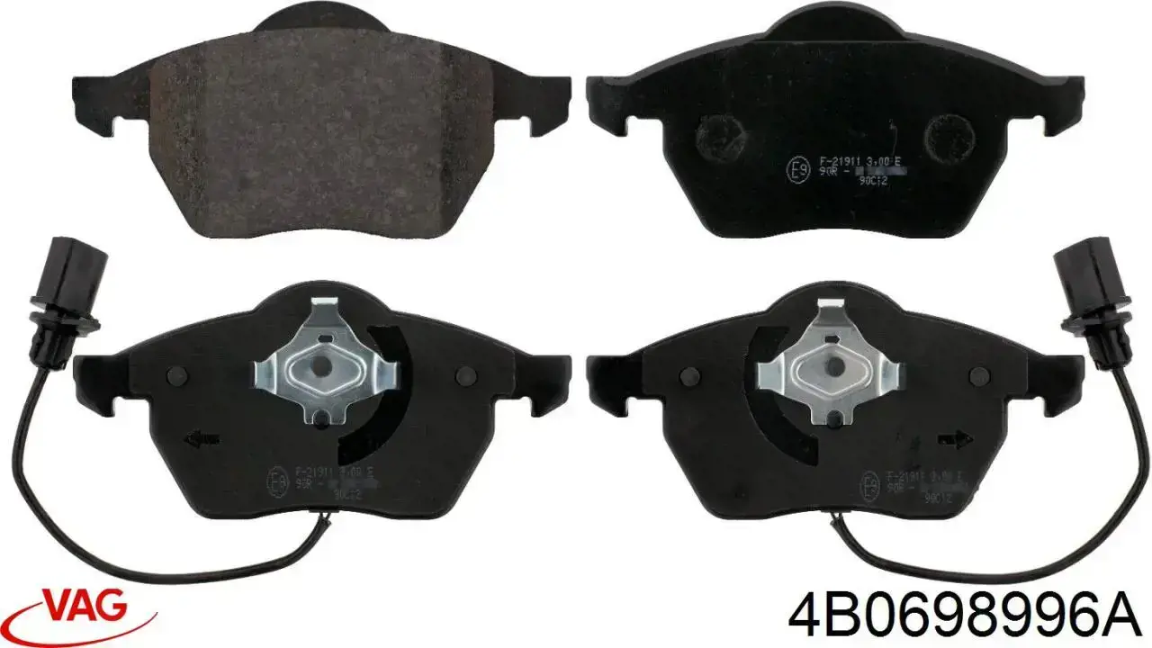 Гальмівні колодки VAG 4B0698996A ціна, від 32.45 USD