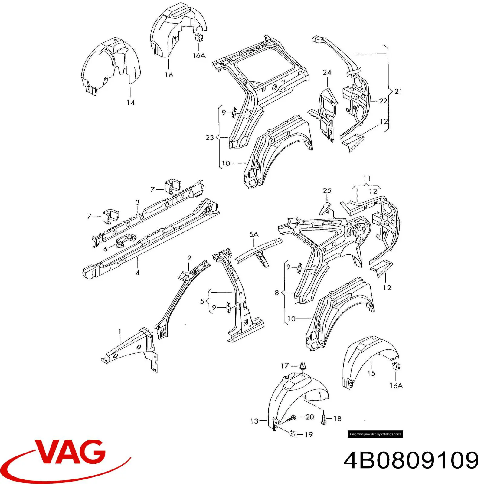  VAG 4B0809109 ціна, від 48.98 USD