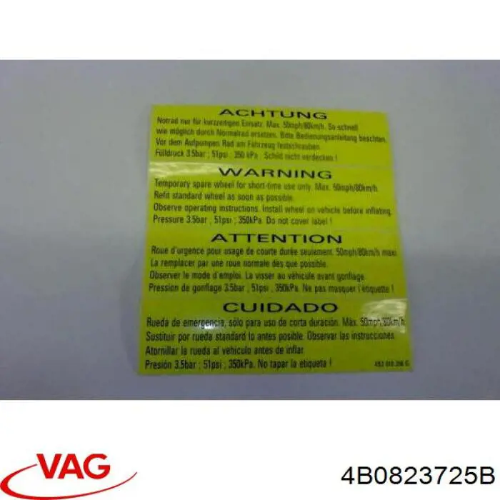  4B0823725B VAG
