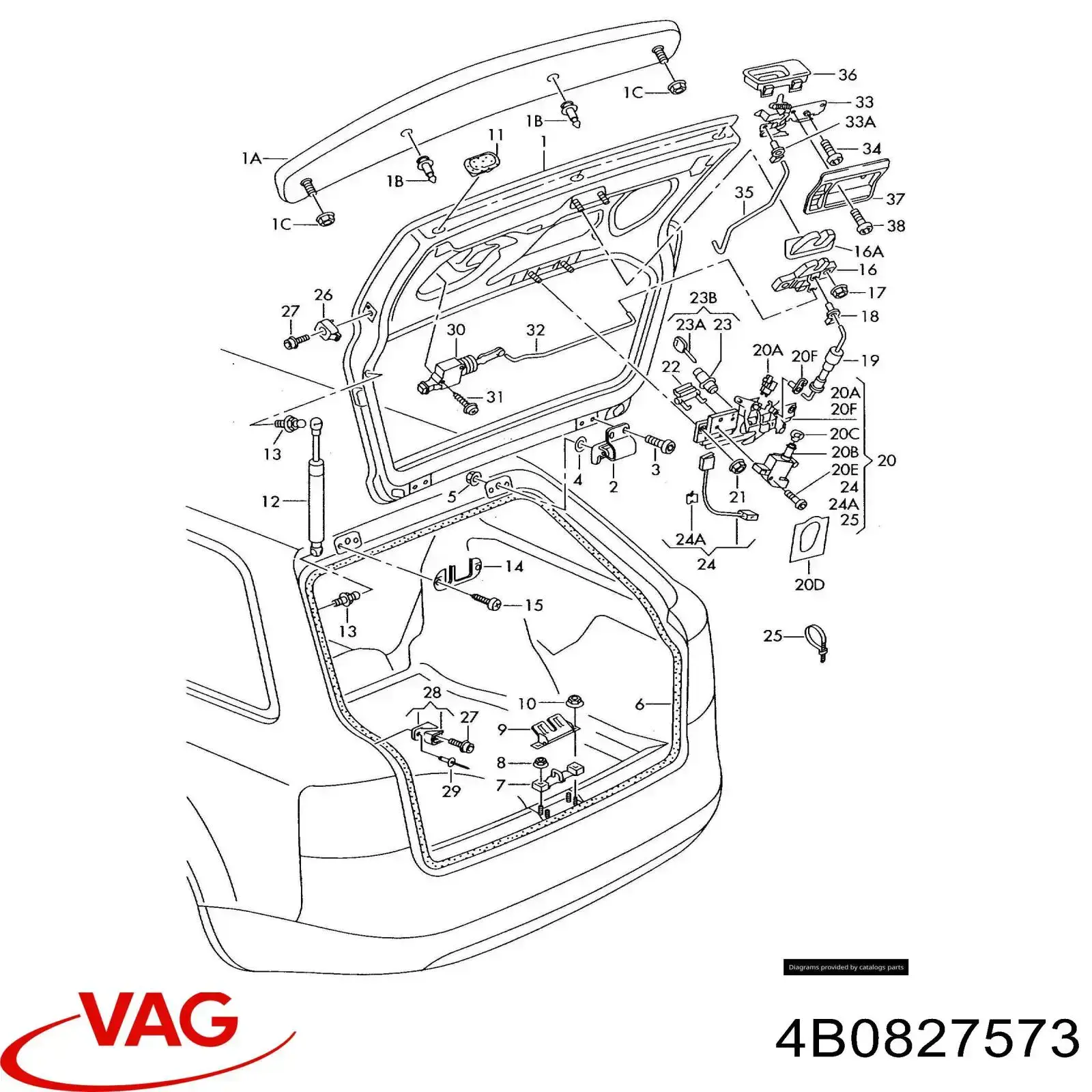  VAG 4B0827573 ціна, від 62.70 USD