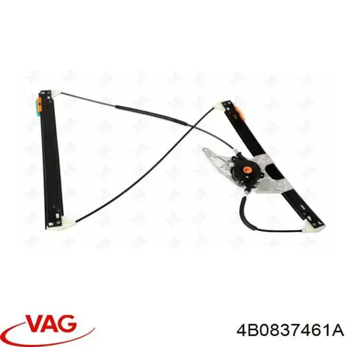 Купити 4B0837461A VAG Механізм стеклопідйомника водійських дверей