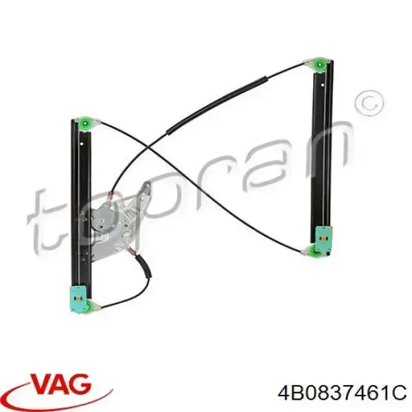 Склопідйомник передньої лівої двері 4B0837461C VAG