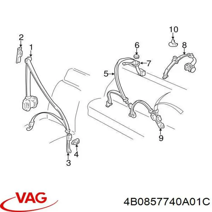 4B0857740A01C VAG 