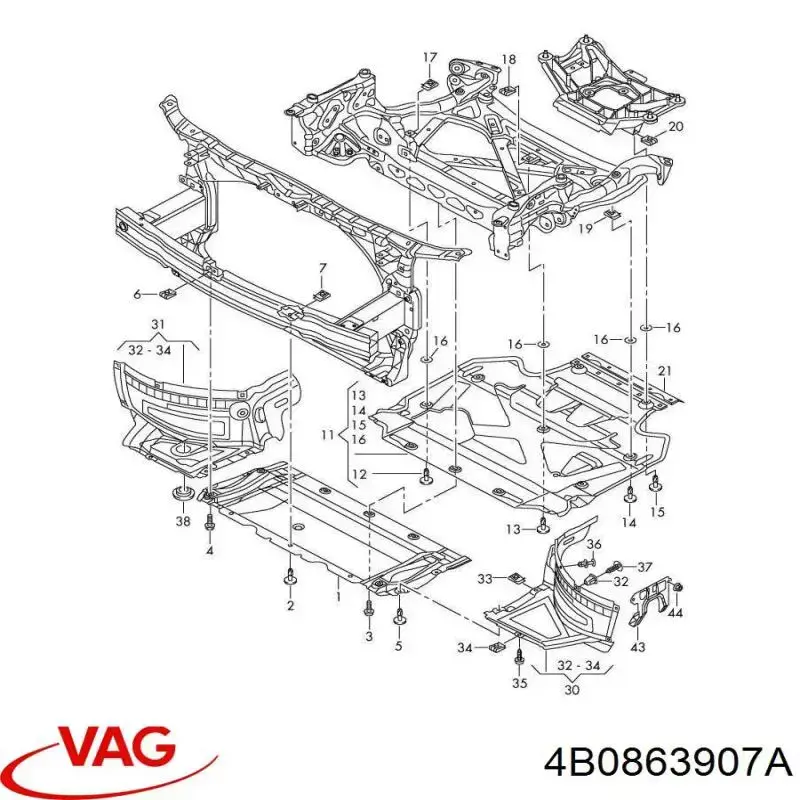 Купити 4B0863907A VAG 
