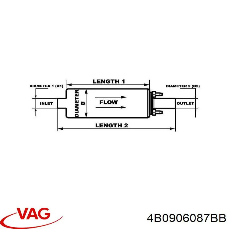 Модуль паливного насосу, з датчиком рівня палива 4B0906087BB VAG