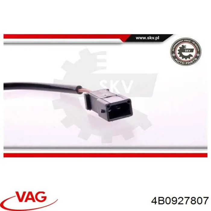 Купити 4B0927807 VAG Датчик АБС (ABS) задній, правий