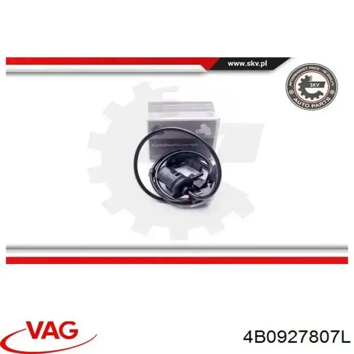 Купити 4B0927807L VAG Датчик АБС (ABS) задній, лівий