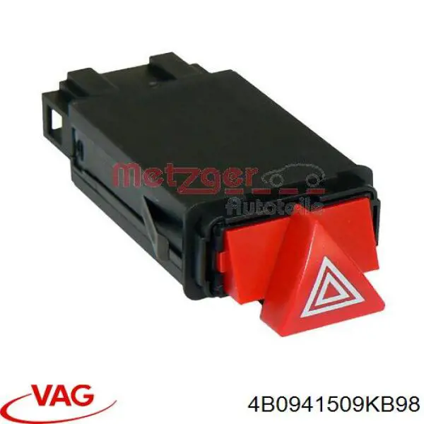 Купити 4B0941509KB98 VAG Кнопка включення аварійного сигналу