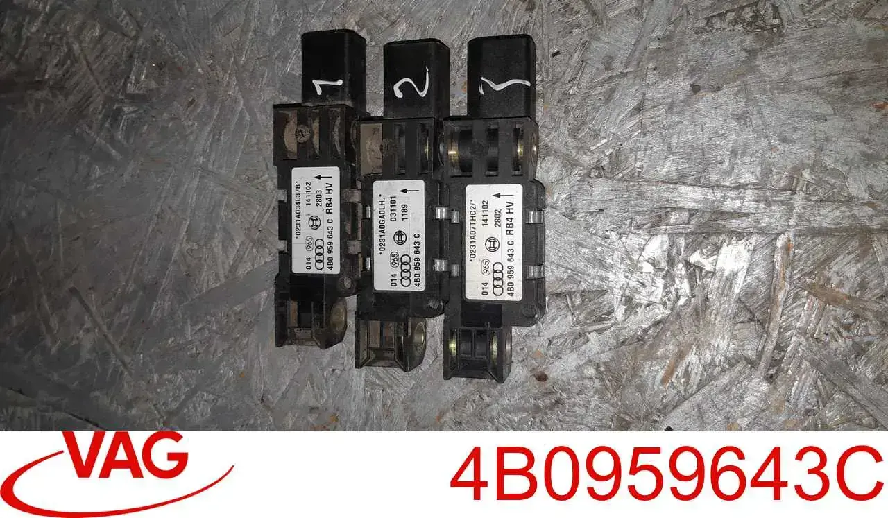 Датчик Айрбег передній VAG 4B0959643C ціна, від 2.53 USD