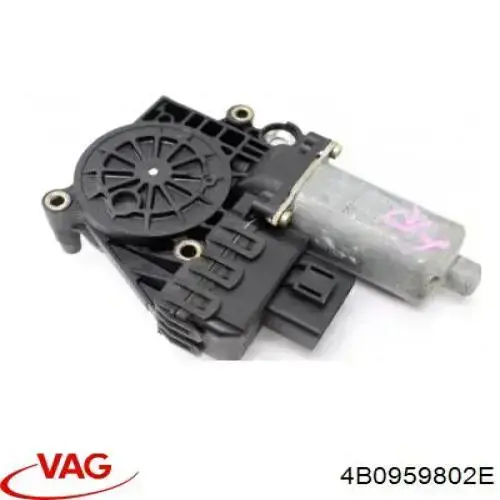 Двигун склопідіймача двері передньої, правої 4B0959802E VAG