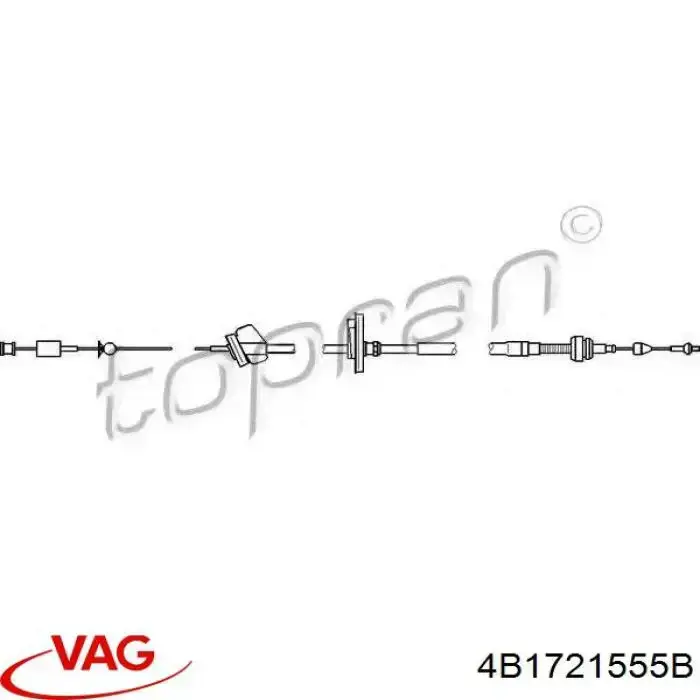 Трос газу VAG 4B1721555B ціна, від 14.87 USD