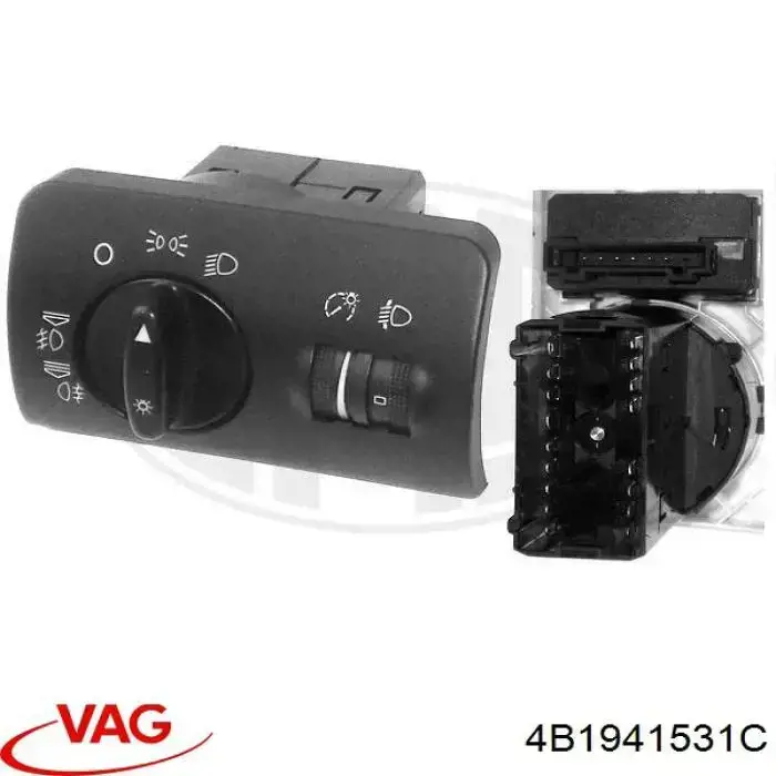 Купити 4B1941531C VAG Перемикач світла фар, на "торпеді"