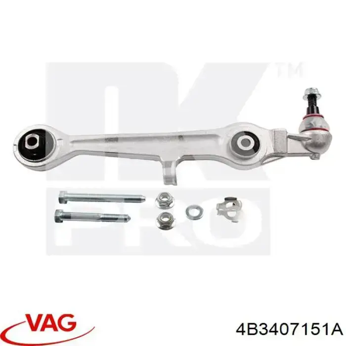 Важіль передньої підвіски нижній, лівий/правий VAG 4B3407151A