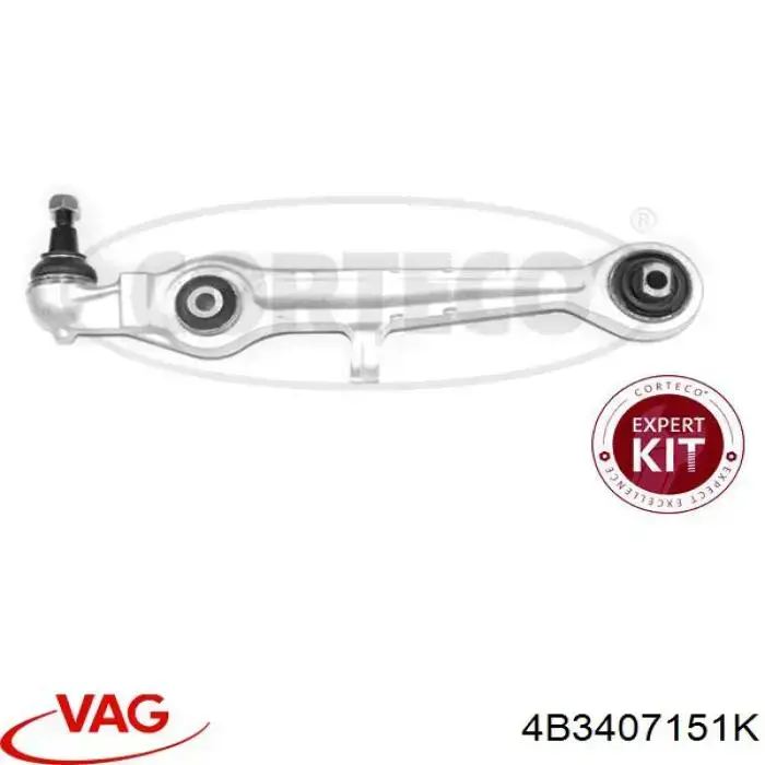 Важіль передньої підвіски нижній, лівий/правий VAG 4B3407151K