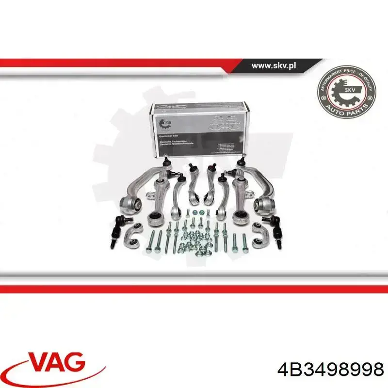 Комплект передніх важелів VAG 4B3498998 ціна, від 251.17 USD