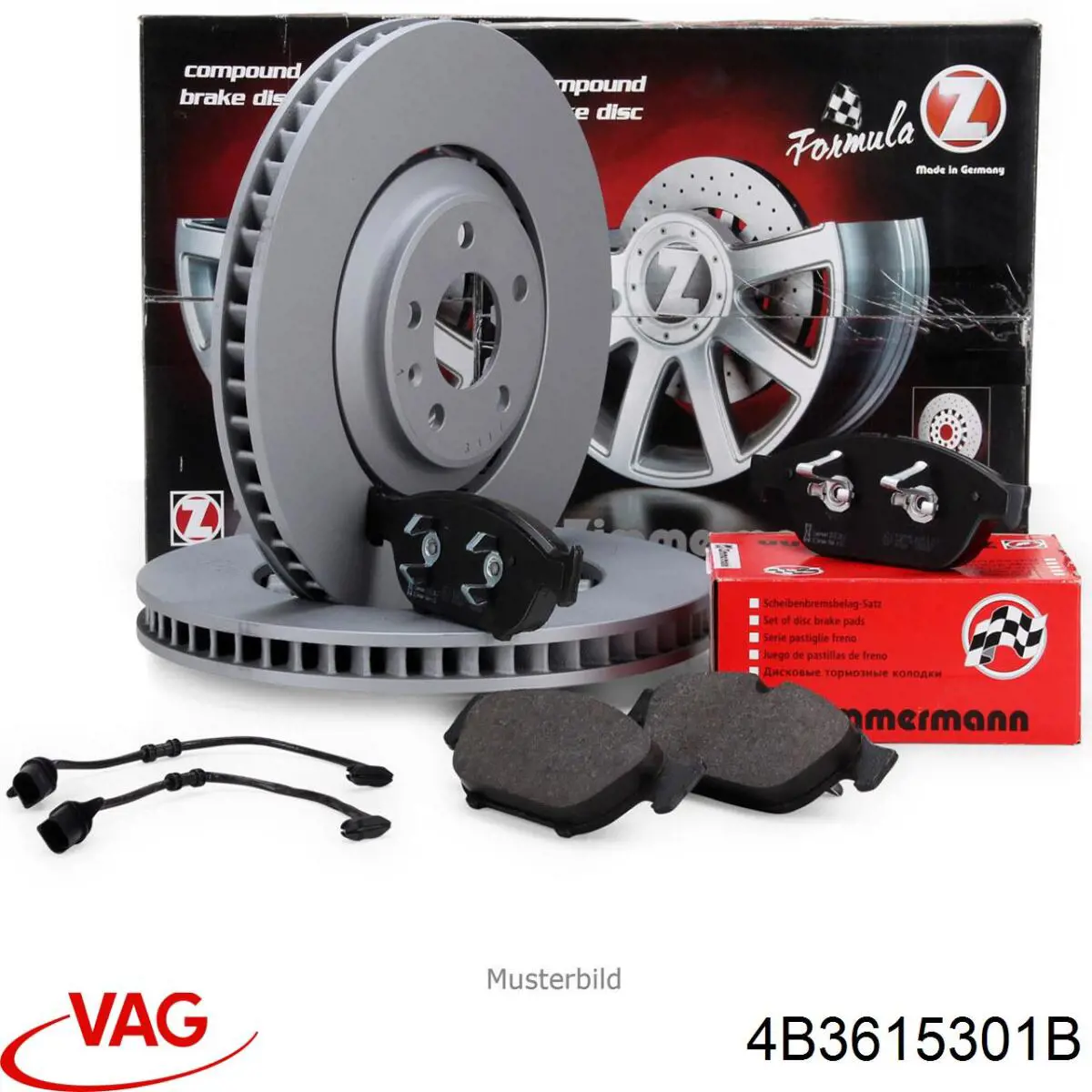 Диск переднього гальма VAG 4B3615301B ціна, від 338.35 USD