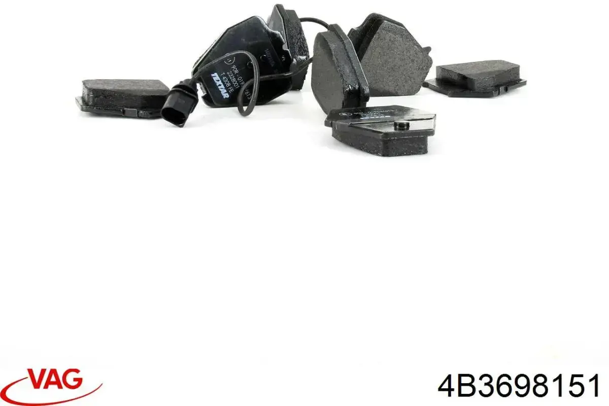Купити 4B3698151 VAG Колодки гальмівні передні, дискові