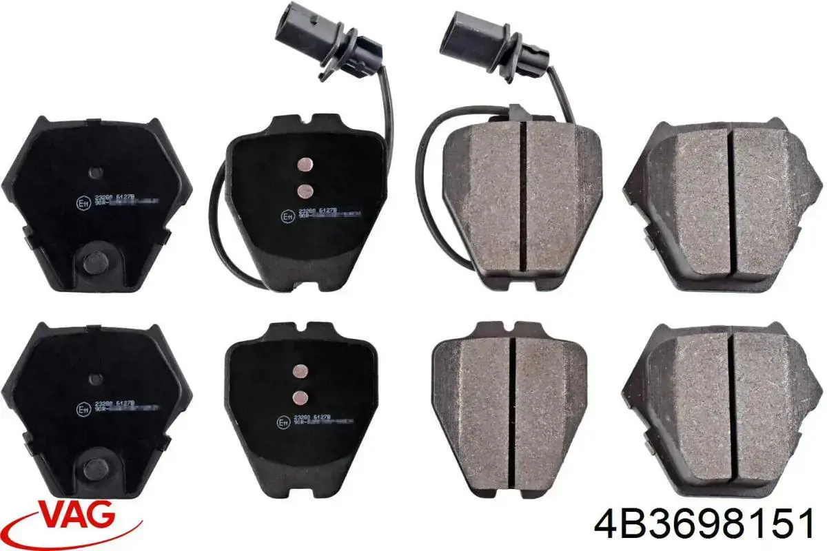 Гальмівні колодки VAG 4B3698151 ціна, від 34.28 USD
