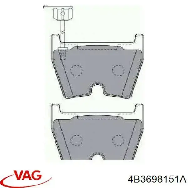 Тормозні колодки VAG 4B3698151A