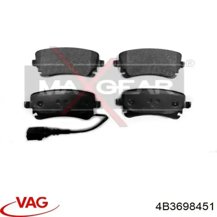 Купити 4B3698451 VAG Задні колодки
