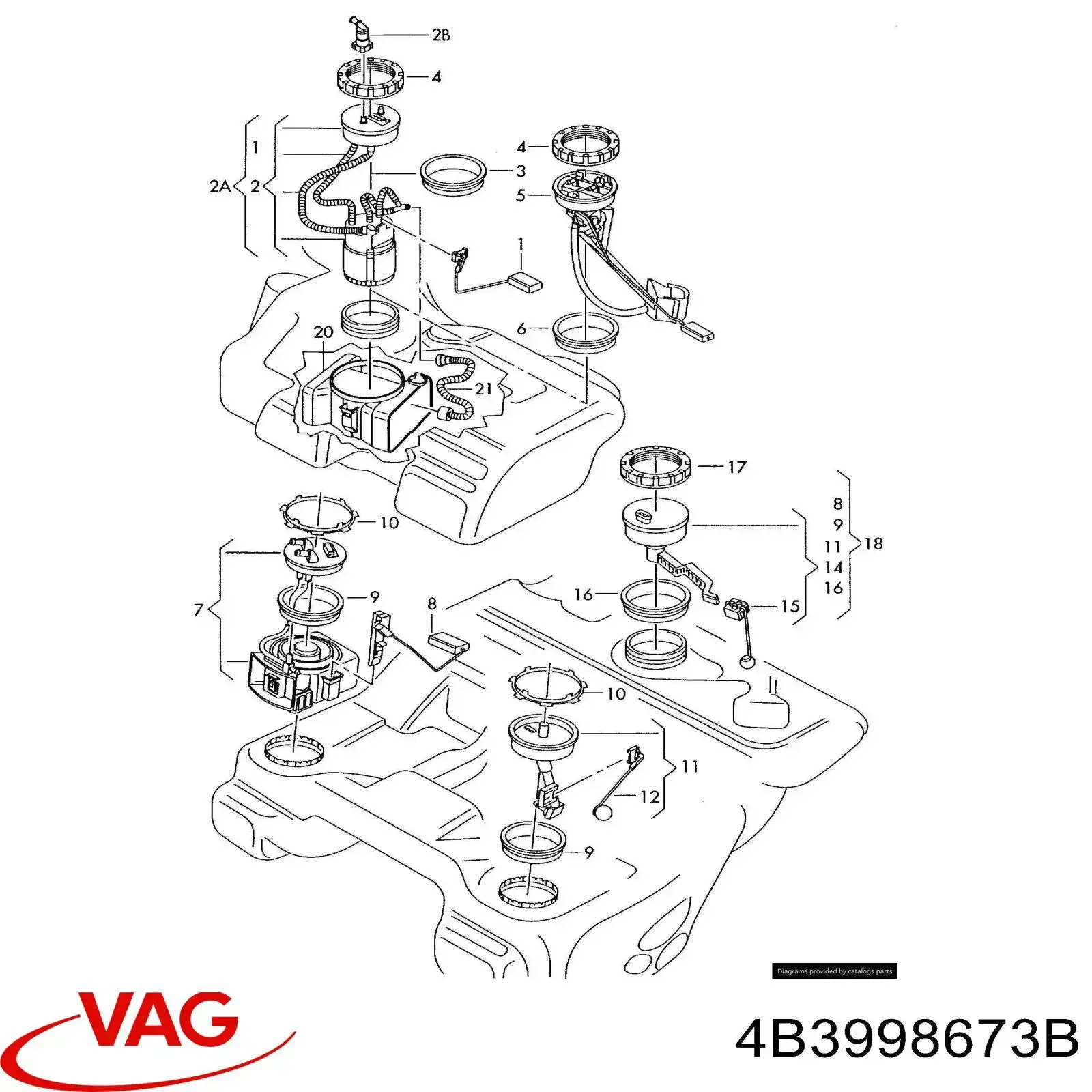  VAG 4B3998673B ціна, від 124.89 USD