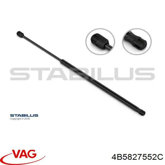 Амортизатор двері задньої VAG 4B5827552C ціна, від 8.12 USD