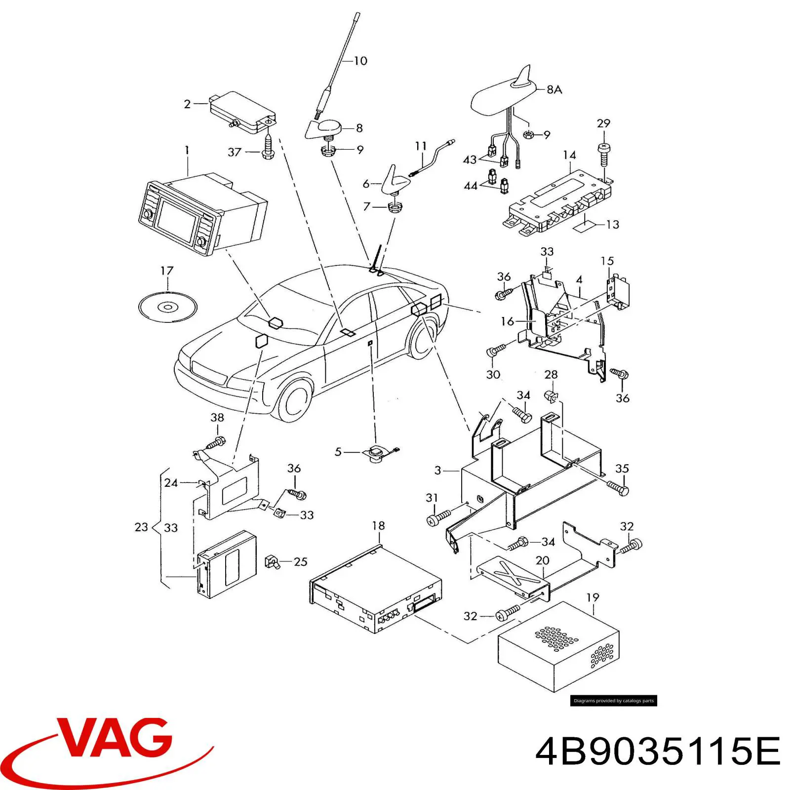  VAG 4B9035115E ціна, від 17.46 USD