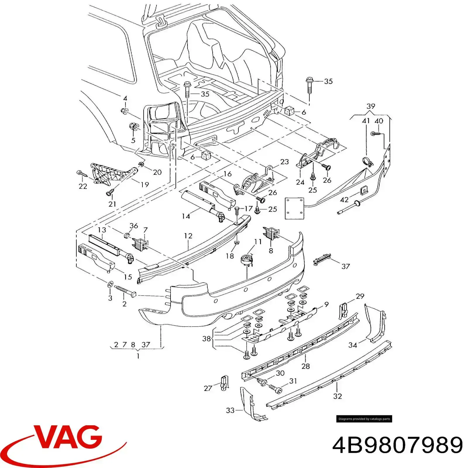  VAG 4B9807989 ціна, від 9.16 USD