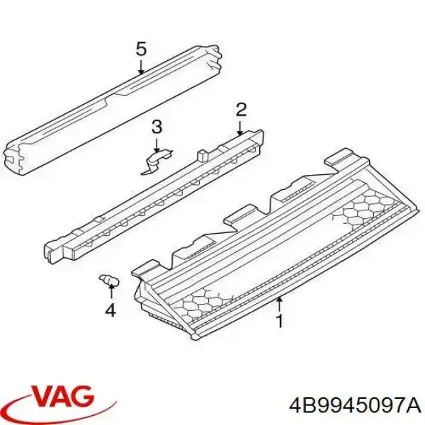 Задній стоп 4B9945097A VAG