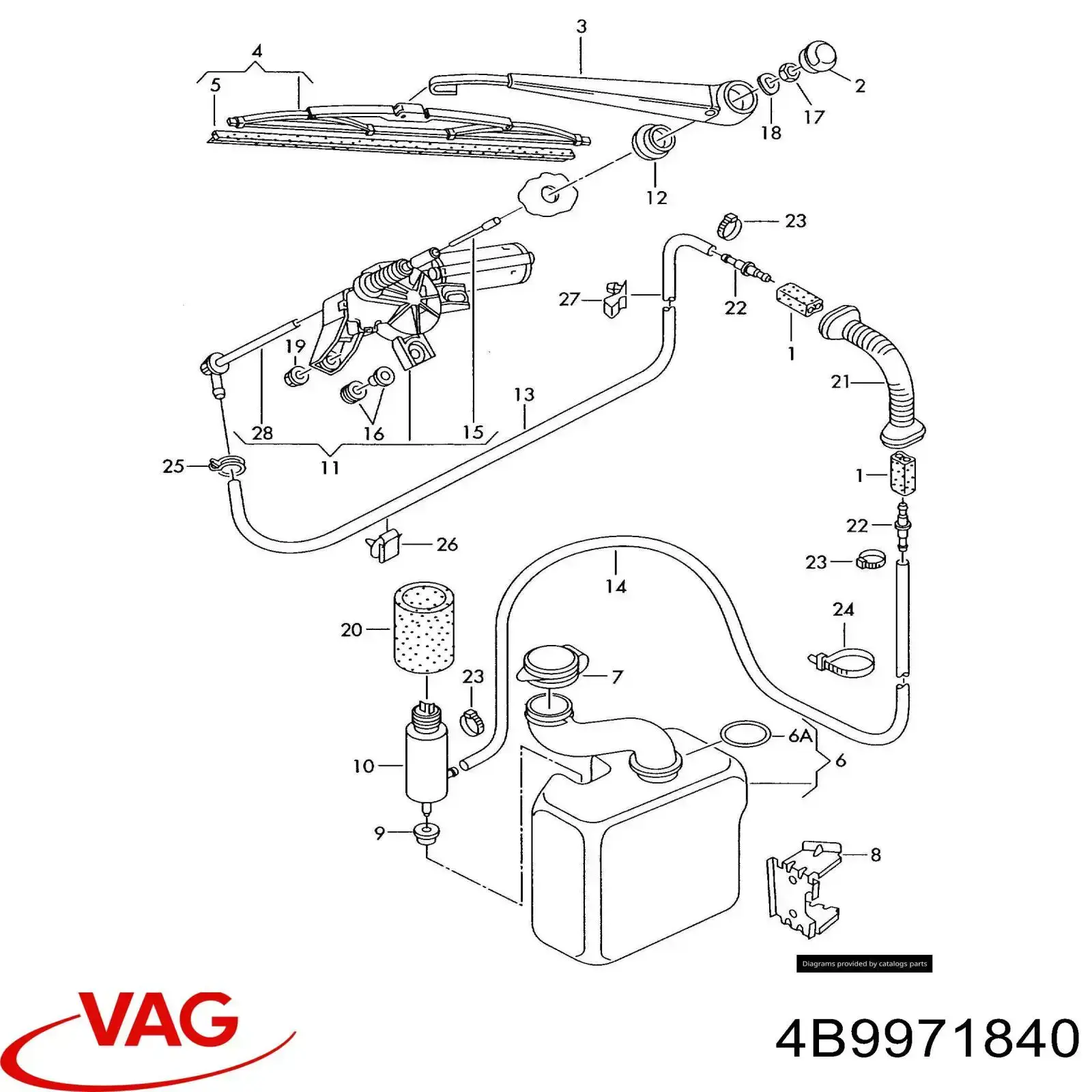  VAG 4B9971840 ціна, від 8.79 USD