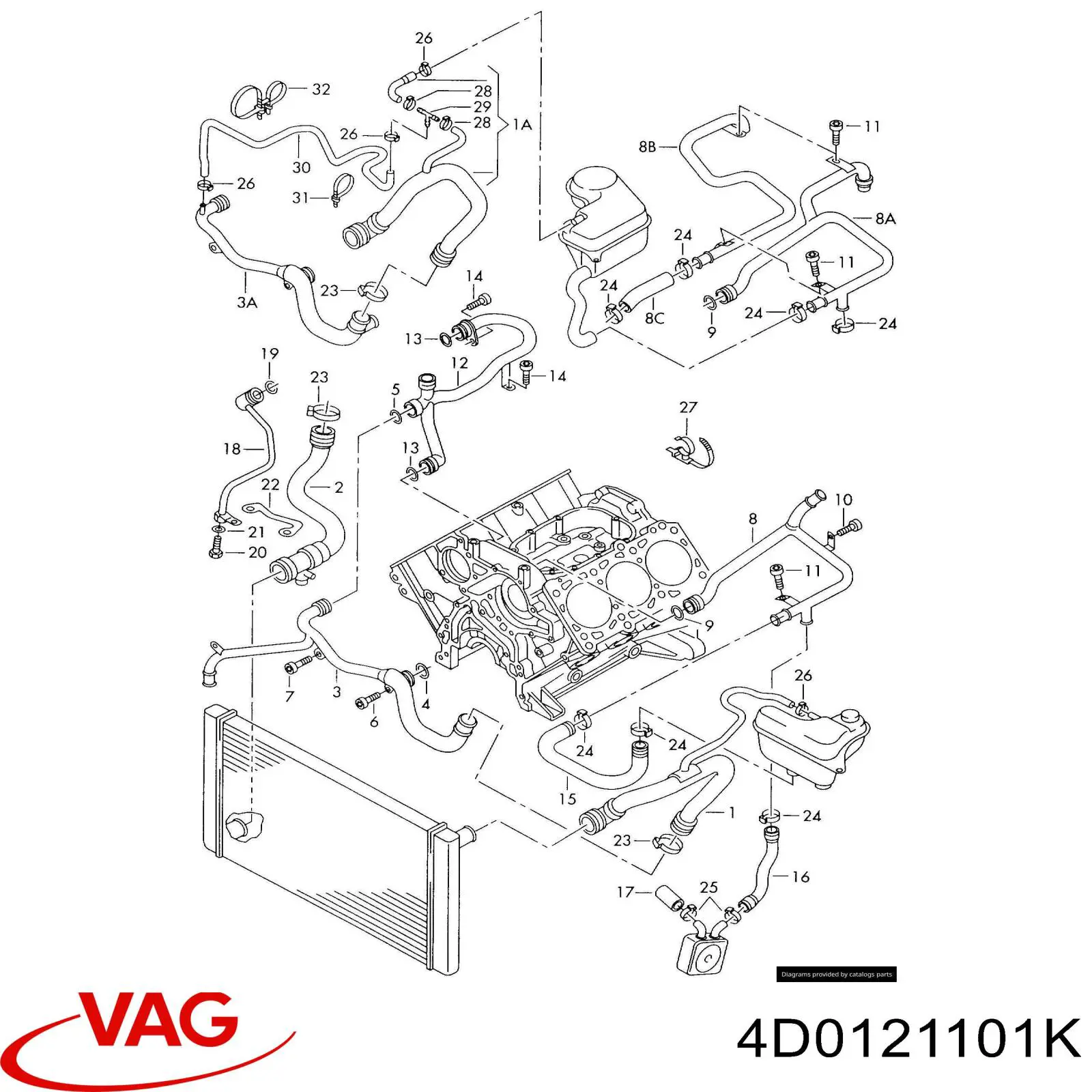 4D0121101K VAG 