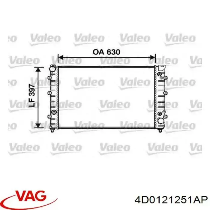 4D0121251AP VAG Радіатор охолодження двигуна