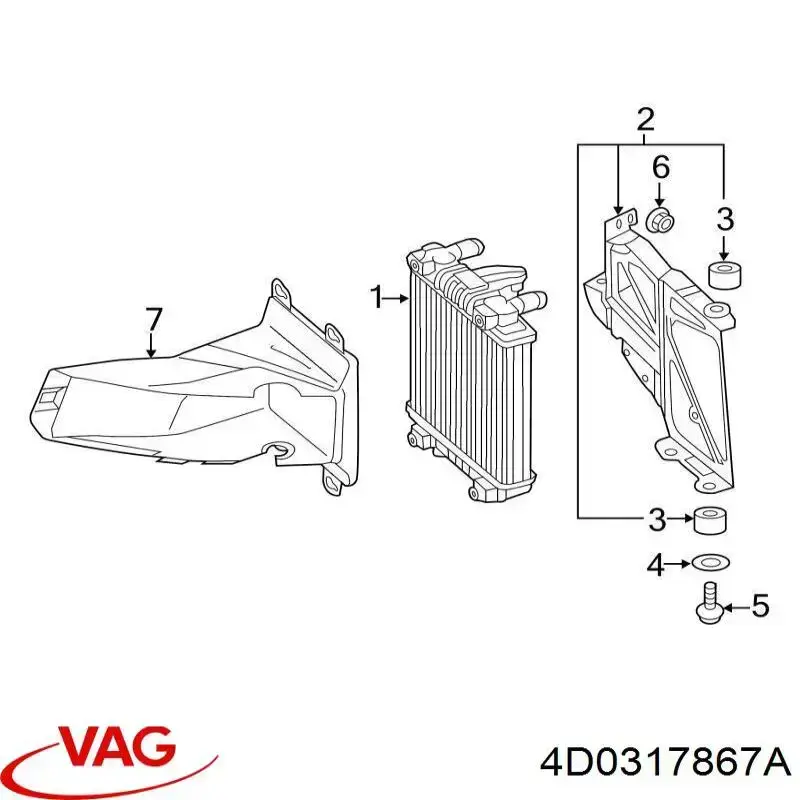  VAG 4D0317867A ціна, від 7.48 USD