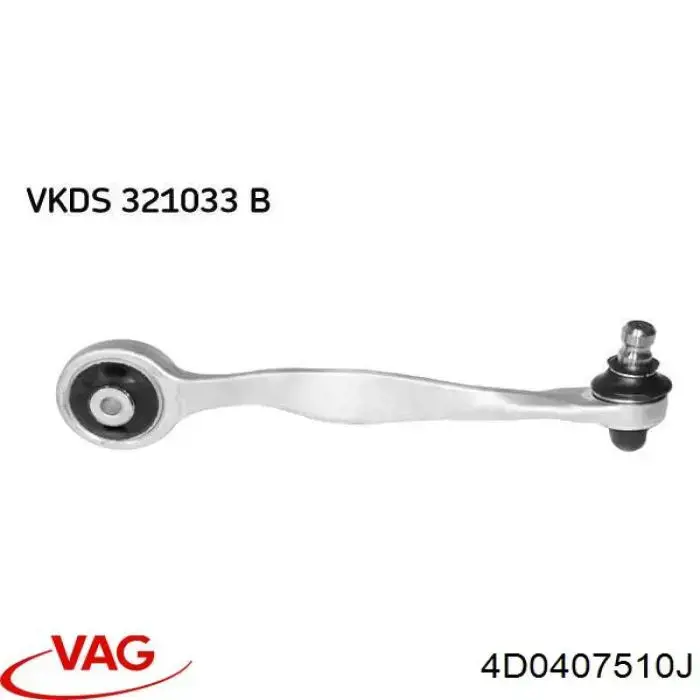 Важіль передньої підвіски верхній, правий VAG 4D0407510J