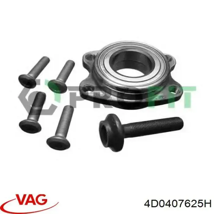 Підшипник маточини передньої/задньої VAG 4D0407625H