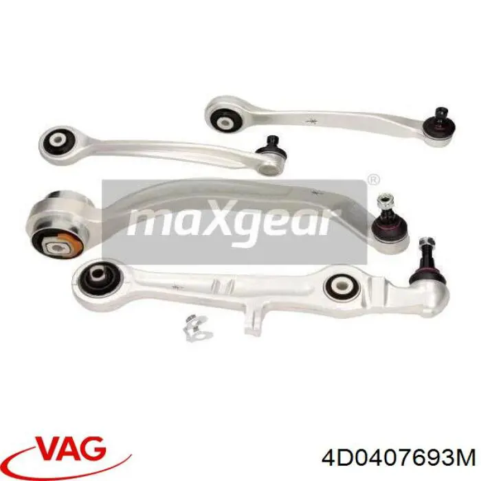 Важіль передній лівий VAG 4D0407693M ціна, від 42.64 USD