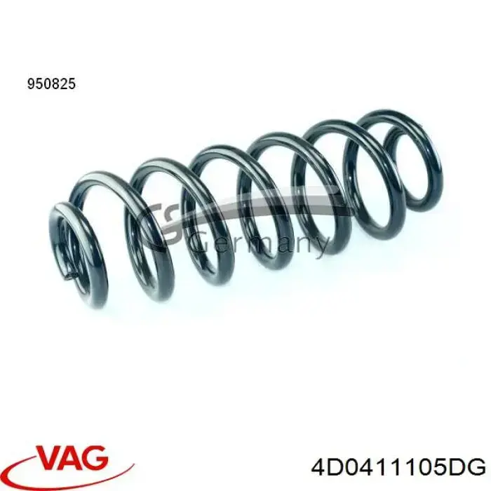 Купити 4D0411105DG VAG Гвинтова пружина підвіска