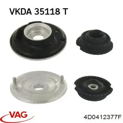 Подушка амортизатора переднього VAG 4D0412377F