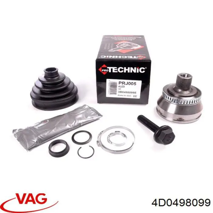 ШРУС зовнішній передній 4D0498099 VAG