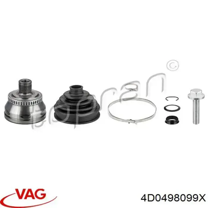 Купити 4D0498099X VAG Шарнір приводу зовнішній