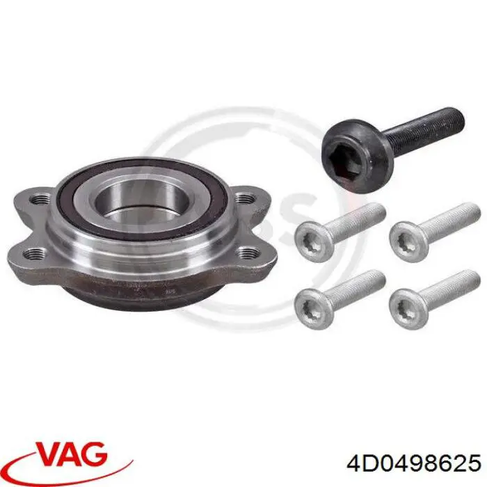 Підшипник маточини передньої/задньої 4D0498625 VAG