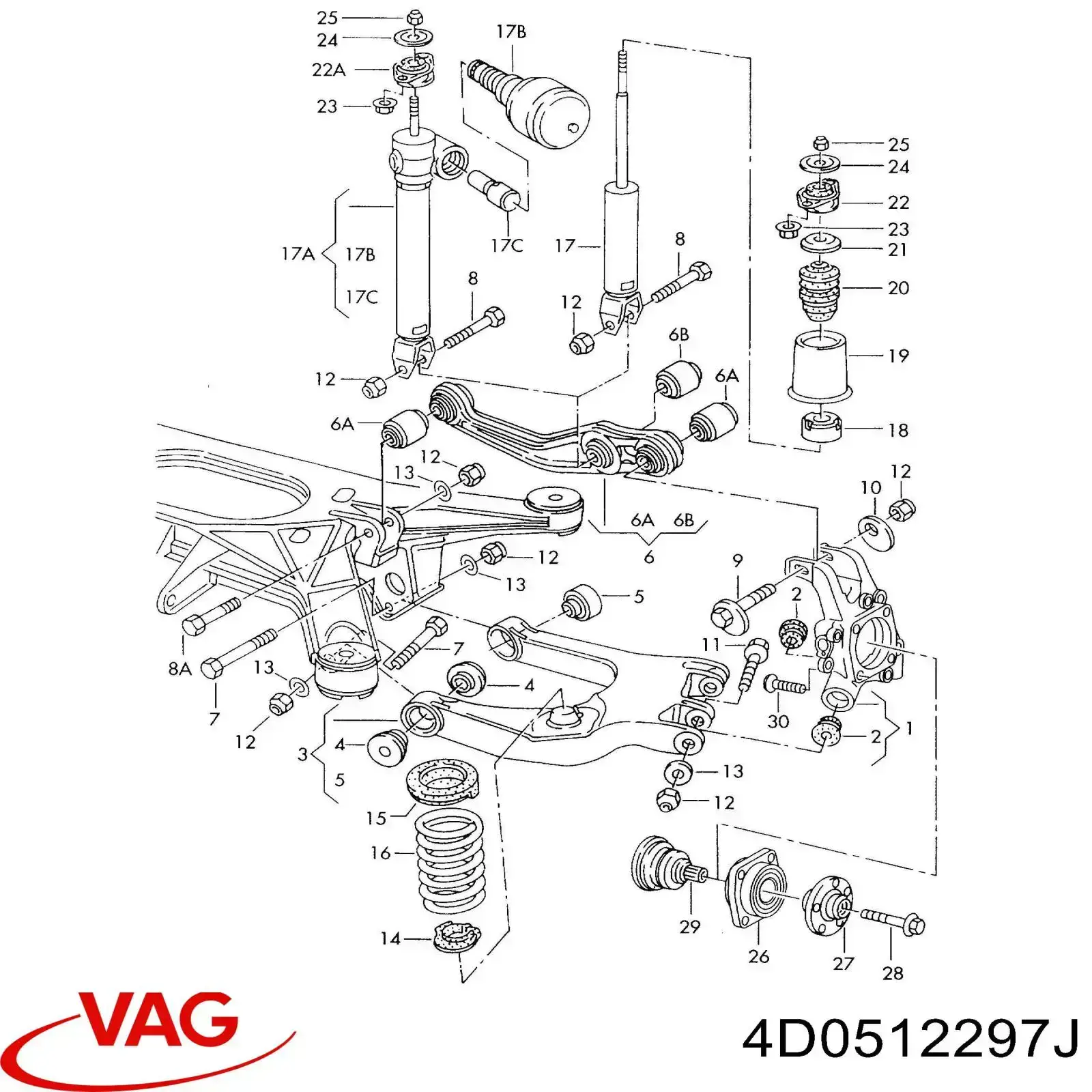  VAG 4D0512297J ціна, від 13.93 USD