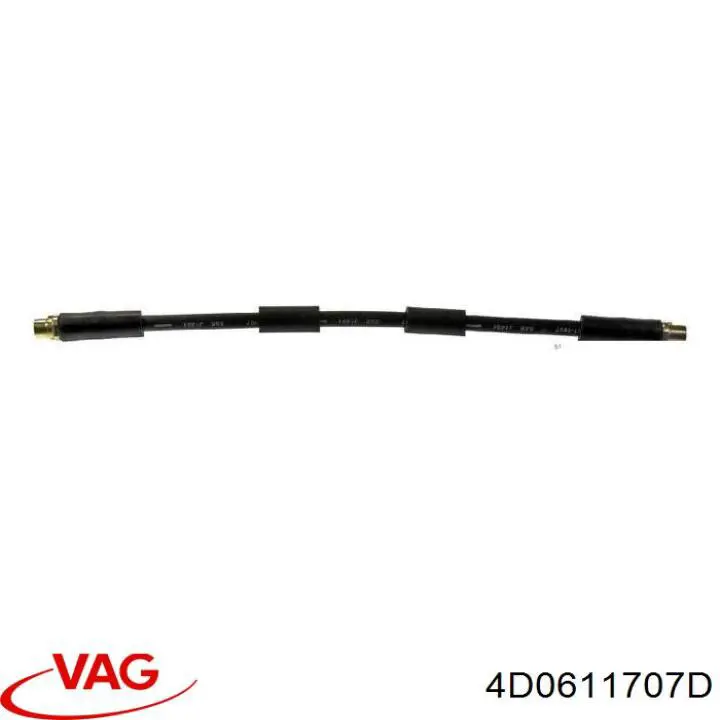 Шланг гальмівний передній VAG 4D0611707D ціна, від 12.91 USD