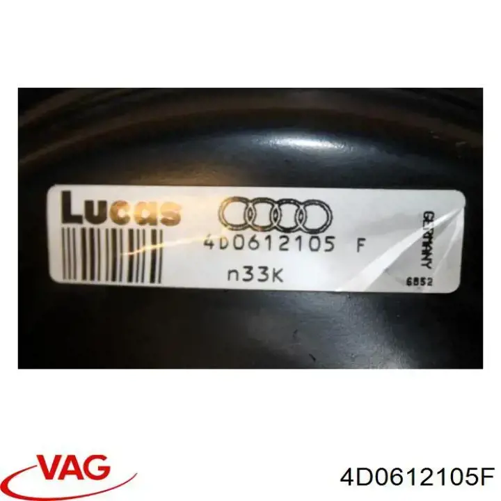 Підсилювач гальм 4D0612105F VAG