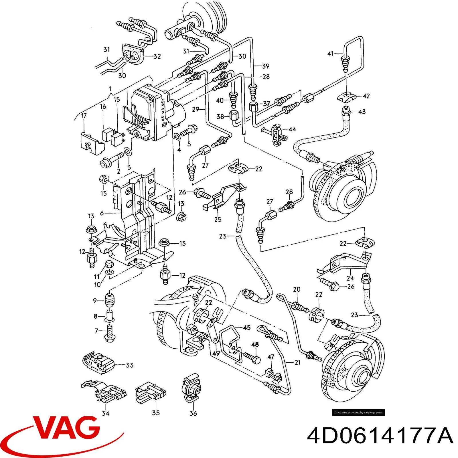  VAG 4D0614177A ціна, від 2.14 USD
