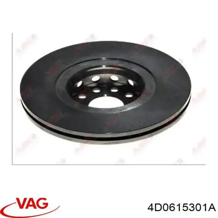 Диск переднього гальма VAG 4D0615301A ціна, від 77.06 USD